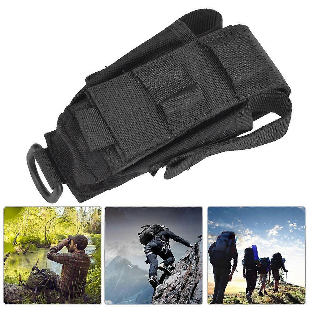 Nylon Tool Storage Bag with Multiple Pockets 17x9x5cm Black