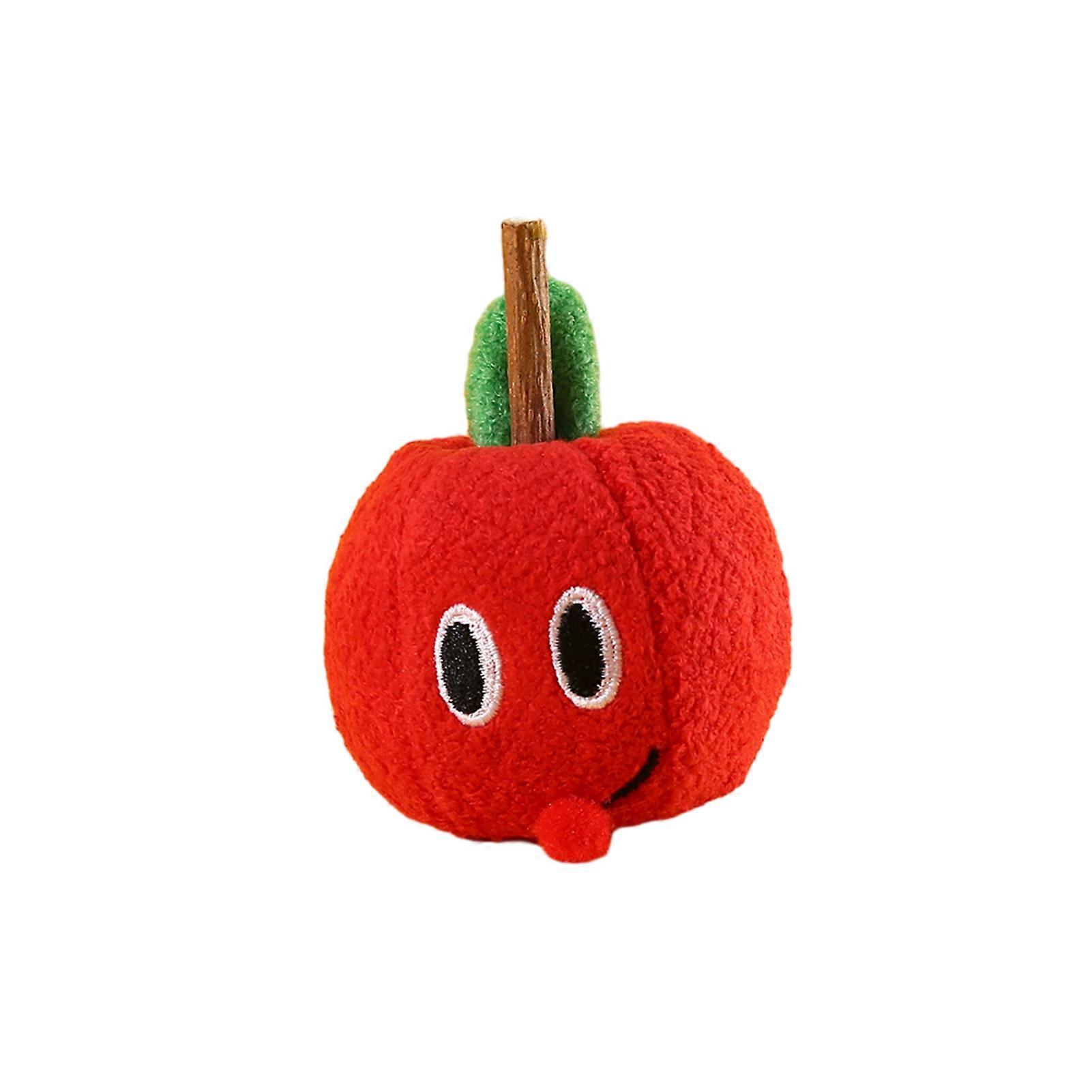 Interactive Cat Toys with Catnip Teeth Cleaning Cute Fruit Shape Bite Resistant Relieve Boredom Soft Plush Cat Toys