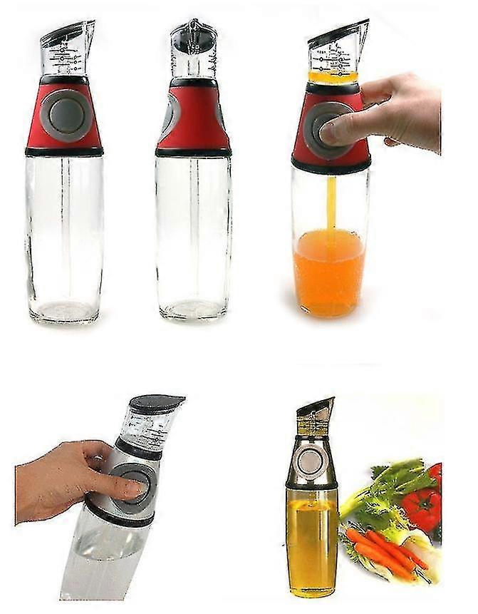 Kitchen Scale Controllable Metering Oil Bottle Push-type Oil Can