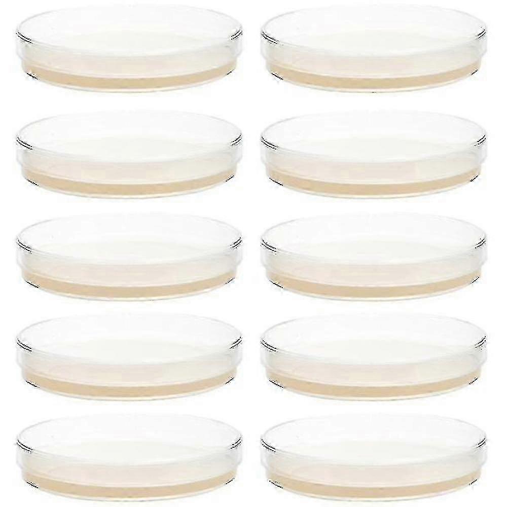 10db előre öntött agar tányér Petri csészék agar tudományos kísérleti kellékekkel