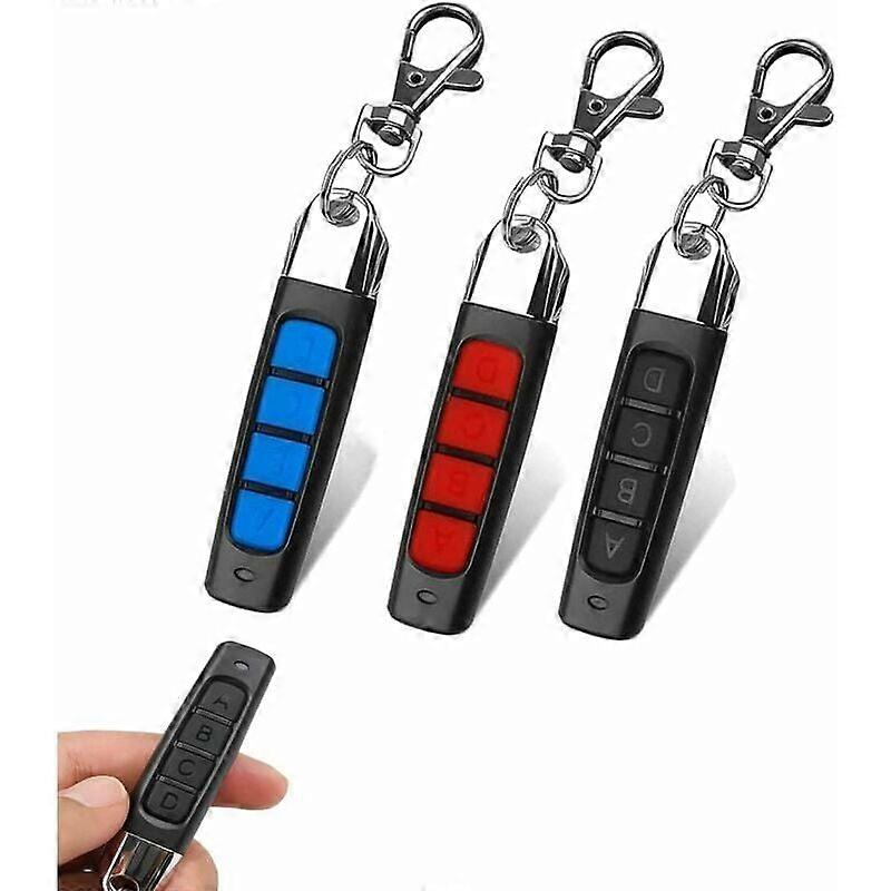 3PCS Telecommande Universelle Portail 433 MHz Telecommande Portail Bip Portail Universelle Tlcommande pour Portail Automatique