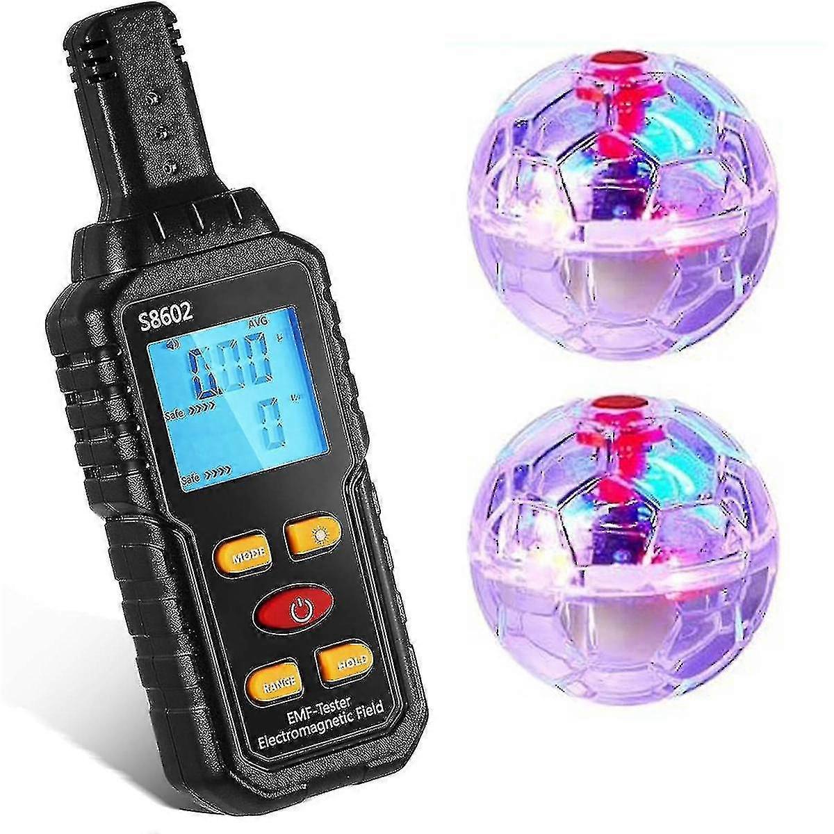 Ghost Equipment Kit, Emf Meter With 2 Motion Light Up Catballs, Emf Meter Detector Ghost Equipment-Excellence
