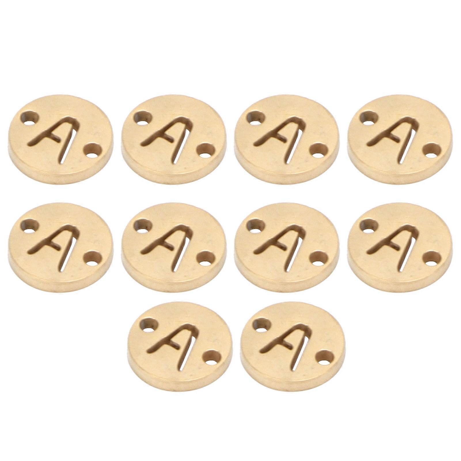 10Pcs Brief Anhänger Exquisite Handwerkskunst Langlebiger modischer einfacher Anhänger für DIY Schmuckherstellung Armband Crafting