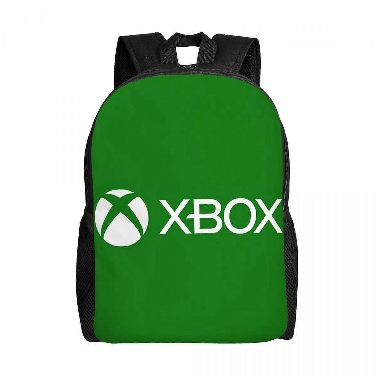 خمر اللاعب إكس بوكس لوفر 3D مطبوعة حقيبة ظهر 16 بوصة حزام مزدوج الكتف حقيبة كتب خفيفة الوزن تناسب حقيبة الكمبيوتر المحمول-LDYH716