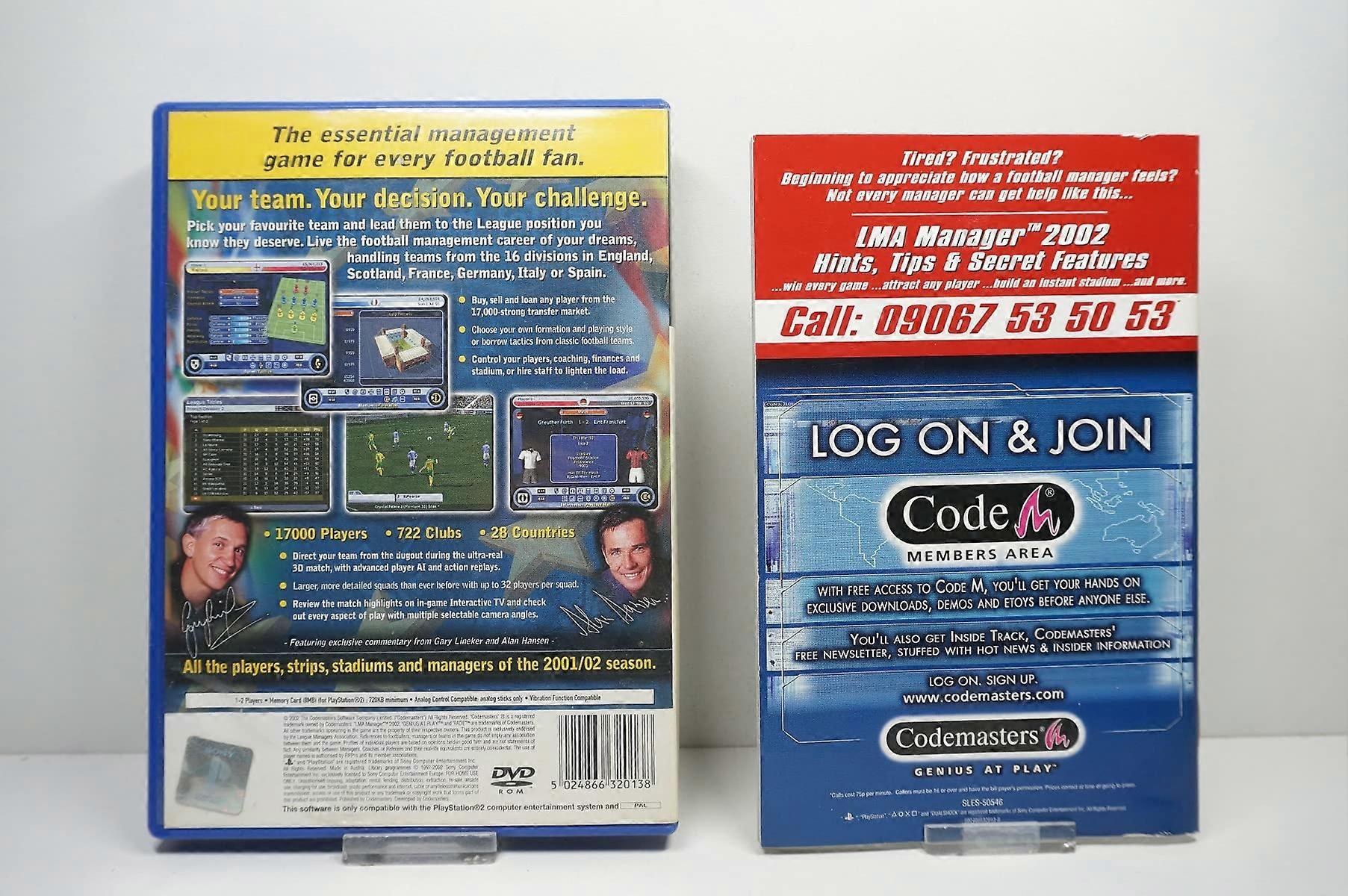 LMA Manager 2002 PlayStation PAL New Sealed Fruugo US - Main Image