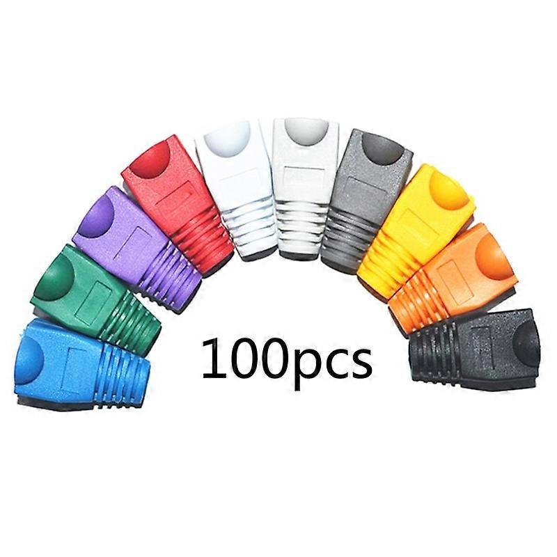 RJ45 Ethernet Network Cable Strain Relief Boots RJ45 Plugs Socket Boot Caps