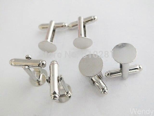 french cuff links round flat blank|tie color clips nickle