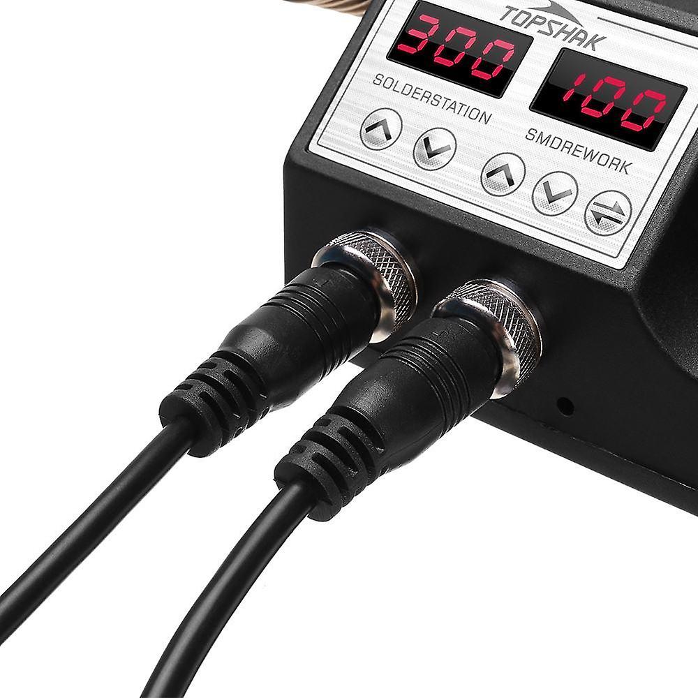 YT42300-DECAPEUR-Station de soudage 2 en 1. pistolet à air chaud 750W