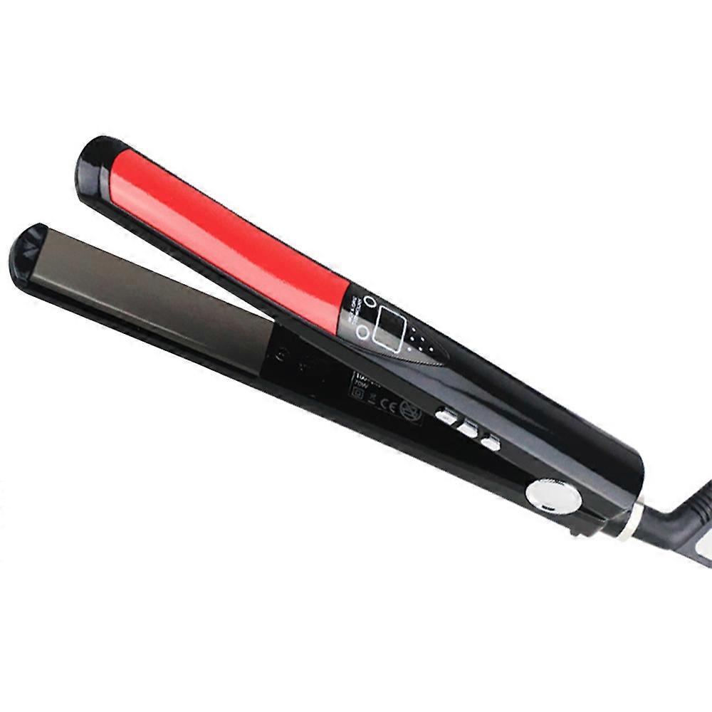 Ceramic shaped flat iron, red