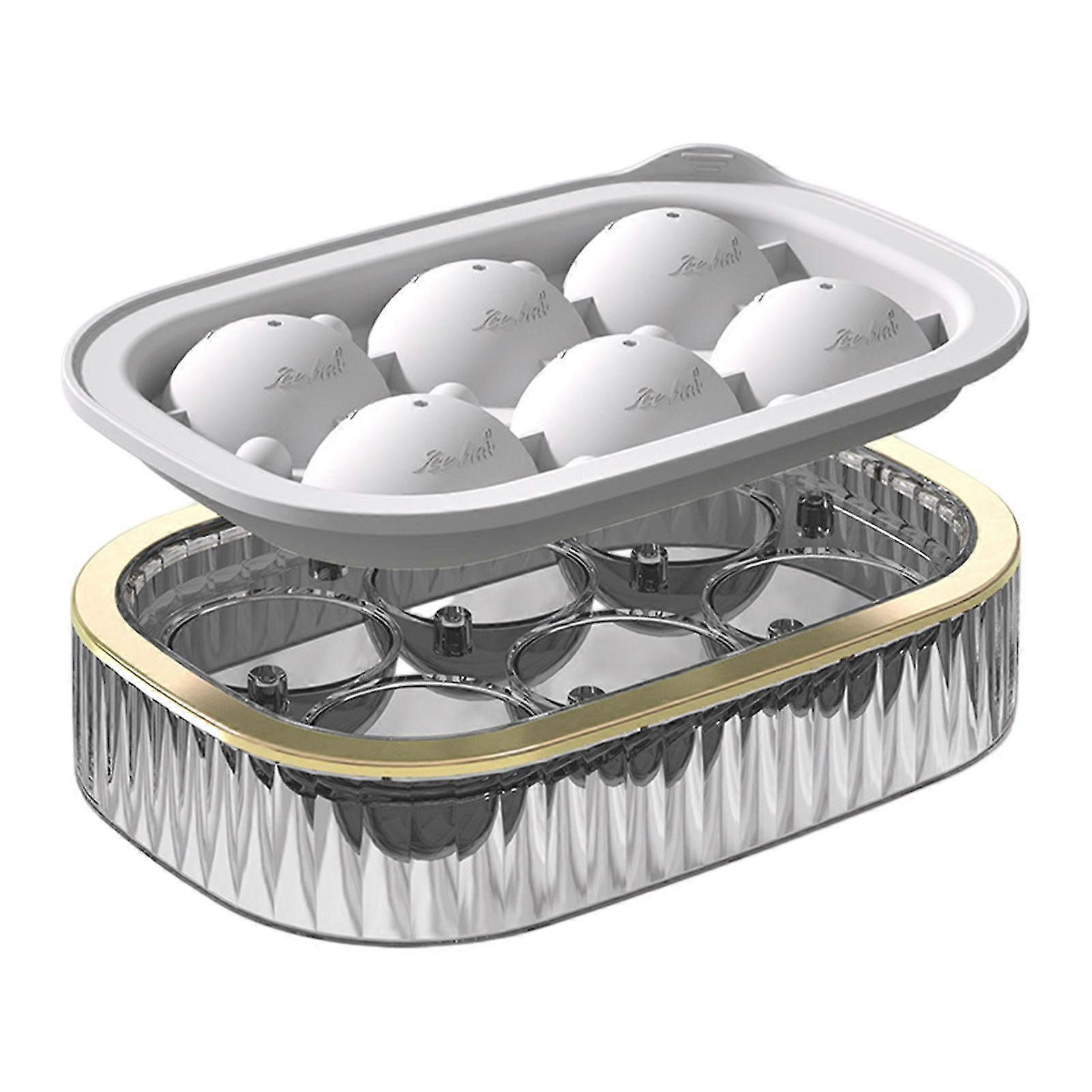 Silicone Ice Cube Trays With Lid Non-stick Bpa Free Leakproof Ice Mold For Bourbon Homemade Juice