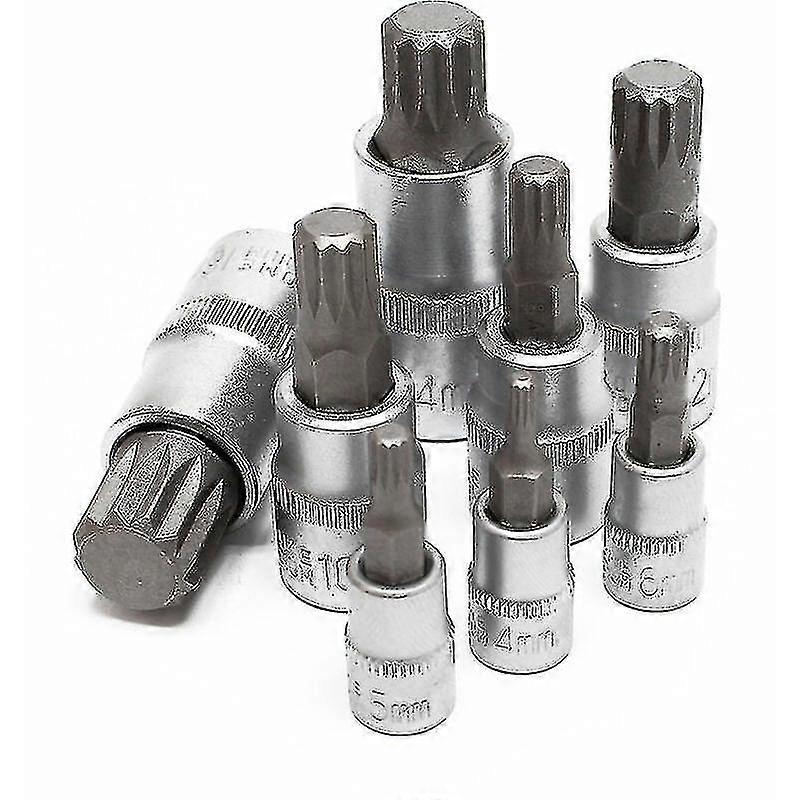 Multi-toothed Xzn Socket Set 8 Pieces M4 - M16