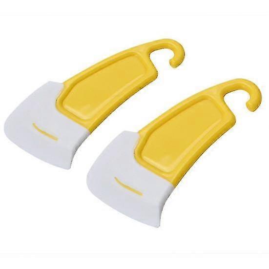 2Pcs Kitchen Scrapers Non-stick Wide Application with Hanging Useful Silicone Cleaning Tools Accessories for Restaurant