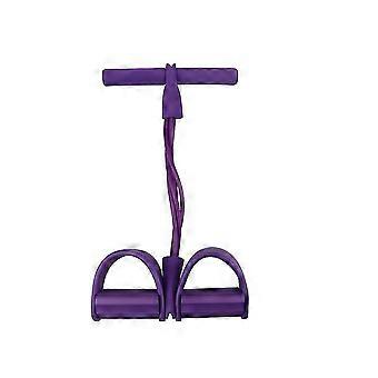 multi-funksjon spenning tau fitness pedal exerciser tau trekk bånd rød 4 rør lis-01