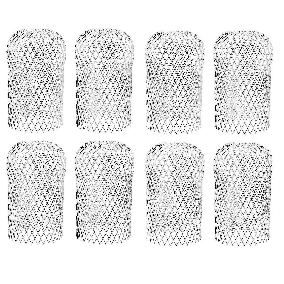 8 Pcs Gutter Guards - Aluminum Gutter Downspout Guard, Expandable Leaf Strainer Gutter Screen Cover