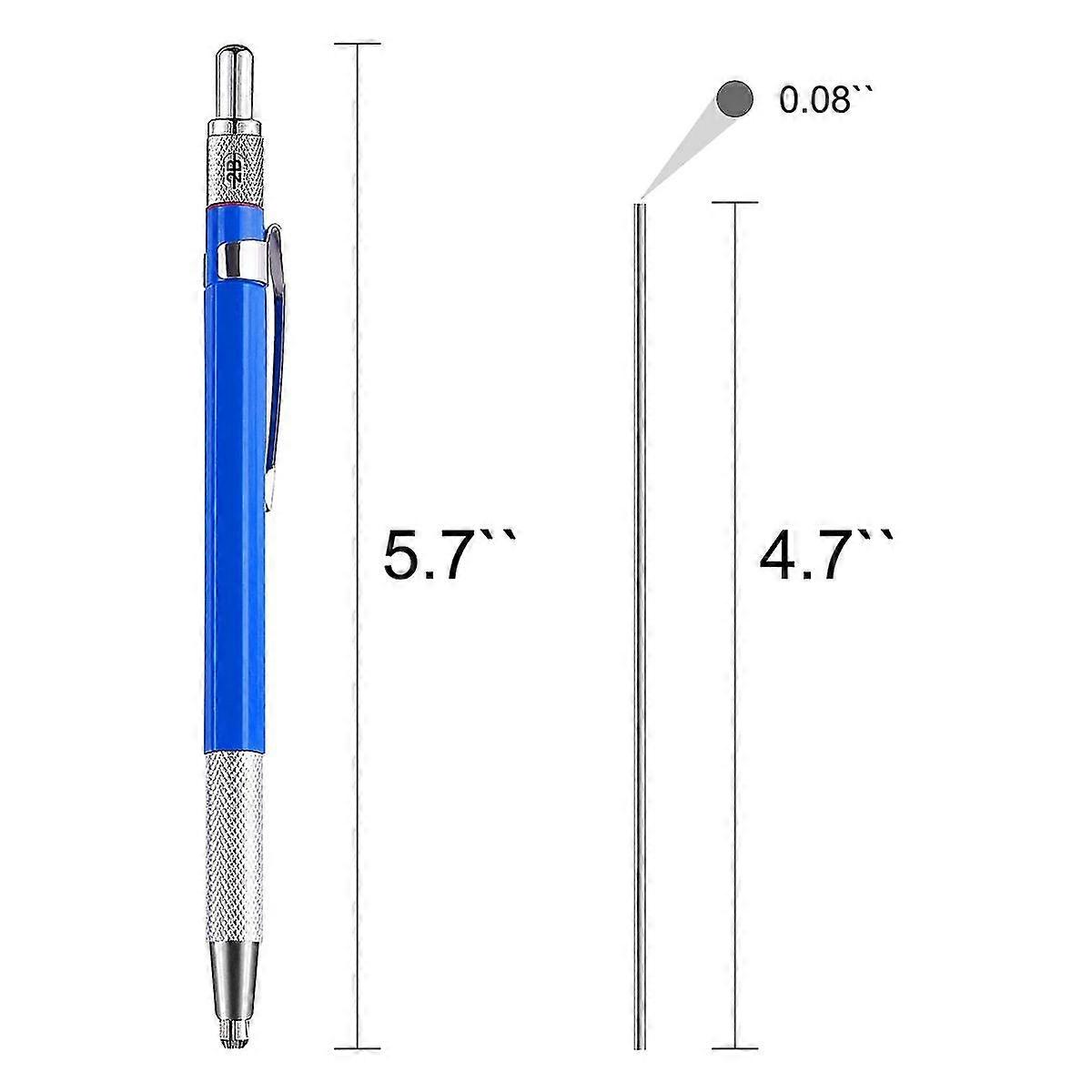 silver streak welders pencil with 12 pcs round silver refills