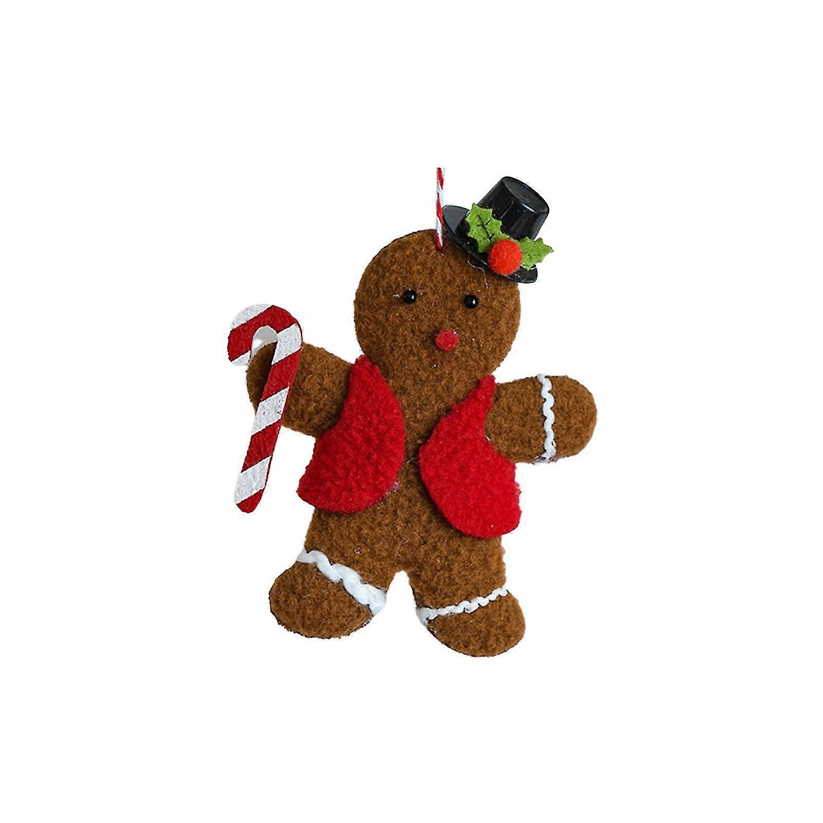 Exquisite Christmas Tree Cloth Gingerbread Hanging Decoration For Door Knobs Accessory Style A