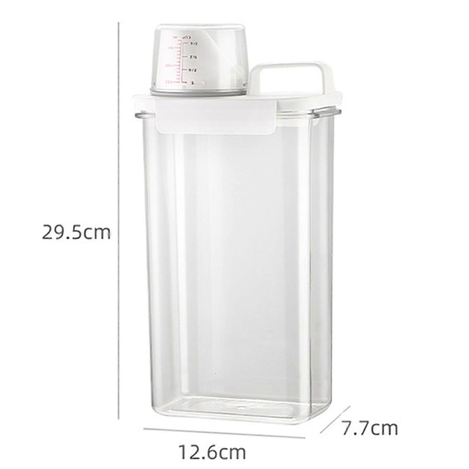 Softener Bleach Storage Container Liquid Detergent Dispenser Storage for Laundry Detergent Powder Rice Cereal Flour