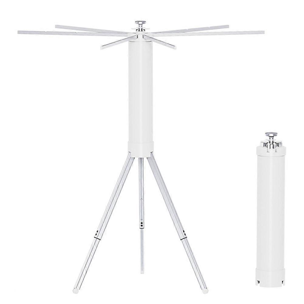Portable Folding Clothes Drying Rack Saving Space Tripod Clothes Pole for Outdoor Travel