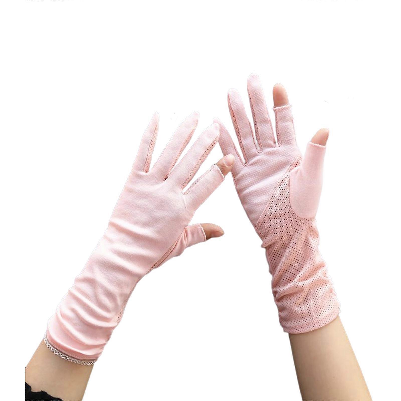 Summer UV Protection Sun Block Gloves Lightweight and Breathable for Camping Fishing