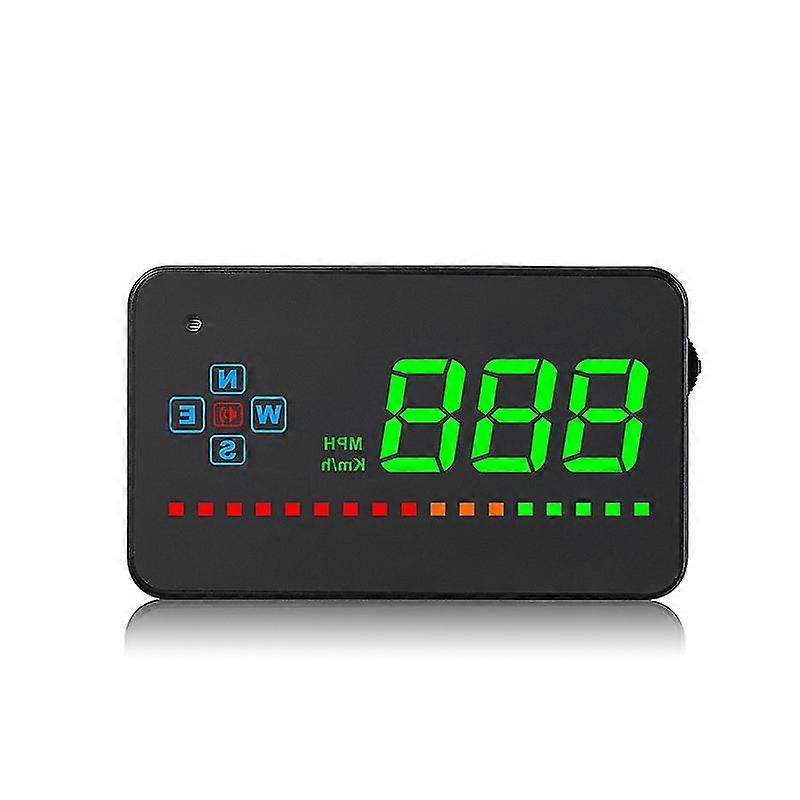 Car Digital Gps Speedometer Head Up Display Overspeed Mph/km Tired Warning Alarm FT