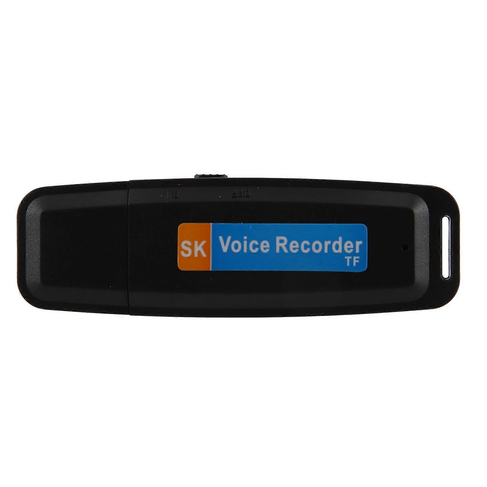 Mini U-Disk Digital Audio Recorder USB 3.0 Flash Drives Maximum Support 32GB Memory Card Black