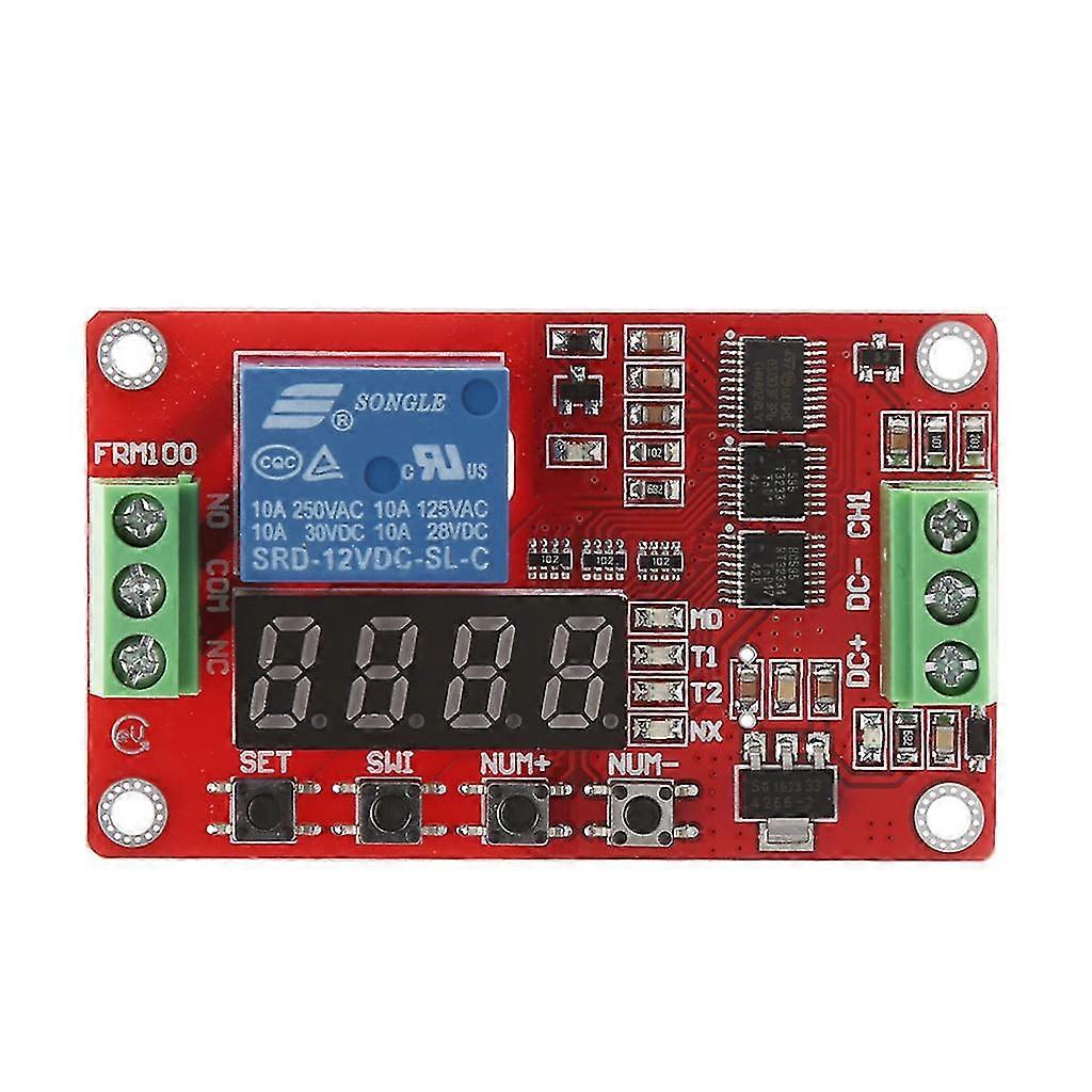 12v Dc Multifunction Auto-lock Relay Plc Cycle Timer Time Delay Switch Module