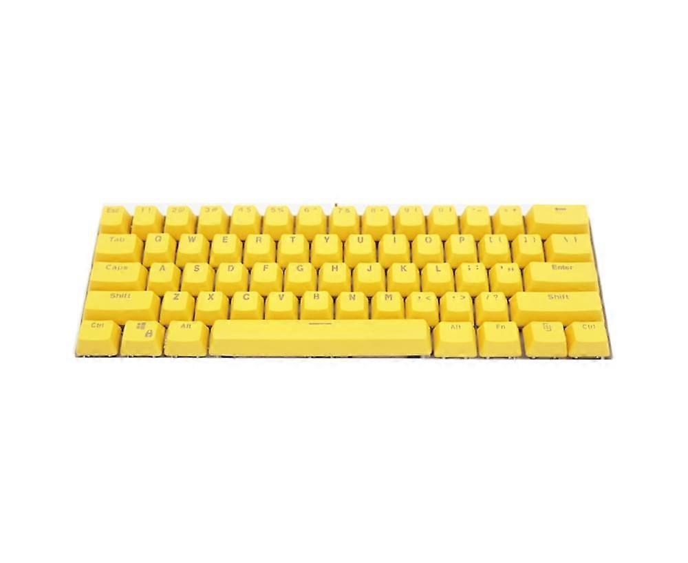 104Pcs/Set Key Cap Universal Ergonomic ABS High-end Backlit Keycap or Mechanical Keyboard - Yellow