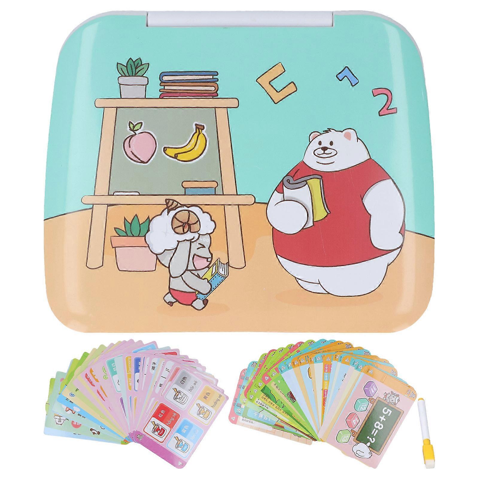 Kids Reading Machine 50 Cards Colors Numbers Learning Educational Sound Toy with Pen