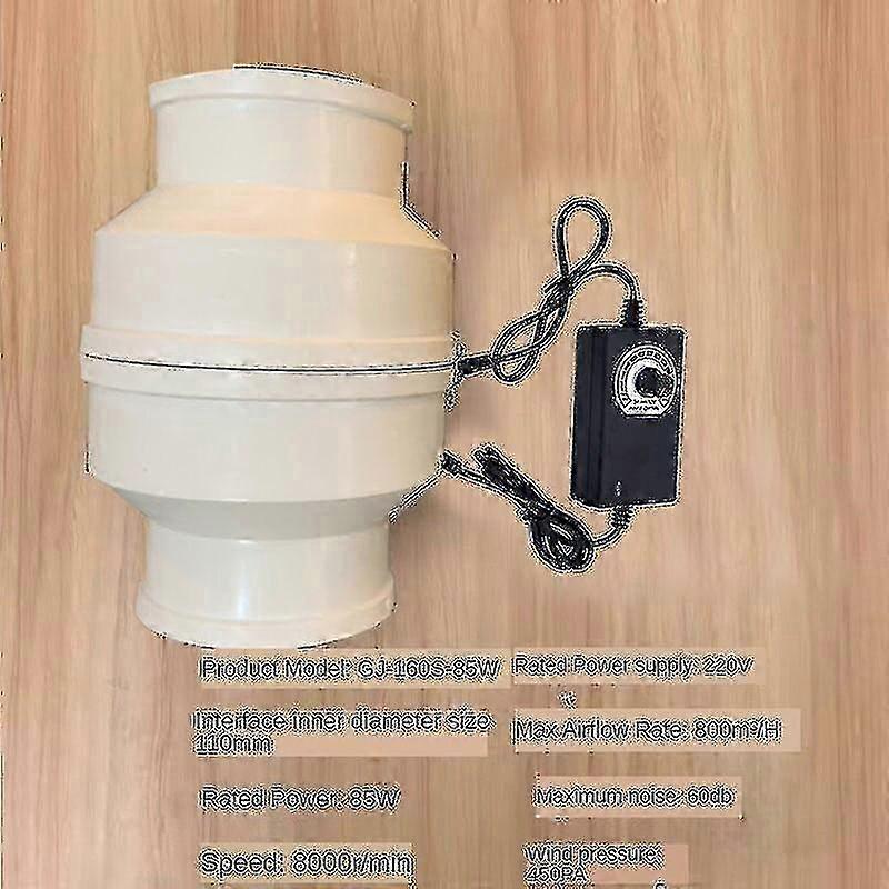 Applicabile a casa Silenzioso tubo in linea condotto Ventilatore Bagno Cucina Ventilazione WC Finestra elettrica Ventilatore di scarico a parete Ventilatori di moxibustione