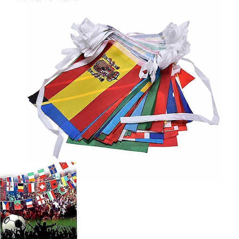 דגלי שרשרת של 100 מדינות 25 מטר בינלאומי עולמי 82 רגל לבר מסיבת בר לוהטת