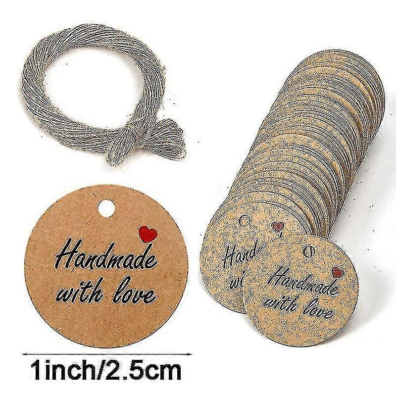 100pcs Paper Gift Tags Thank You Gift Tags With String