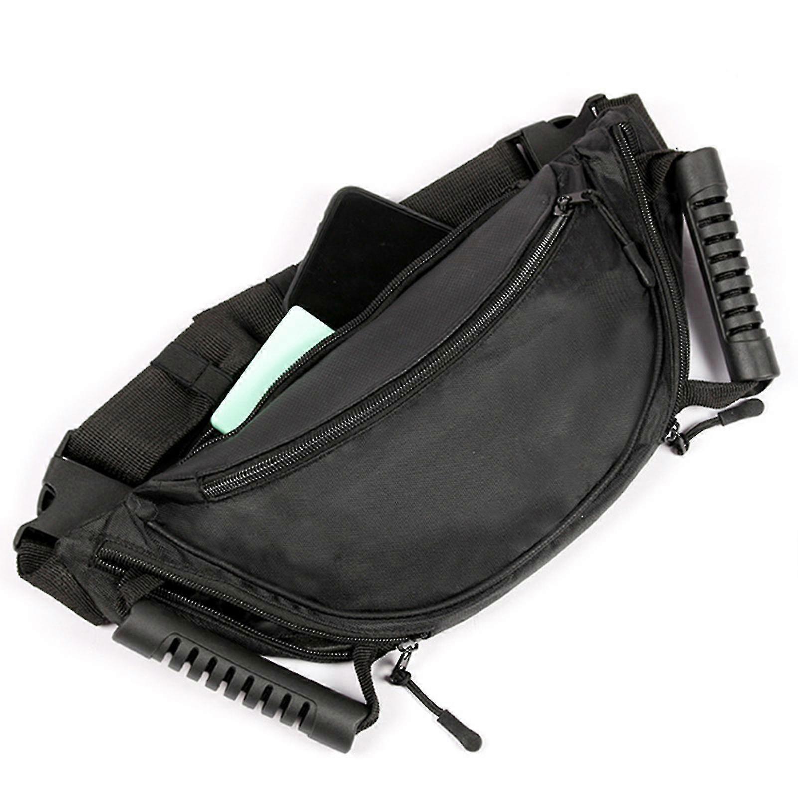Fanny Pack Waist Bag With Handle Bar For Back Seat 1l Zipper Crossbody Sling Bag Quickdraw Closure