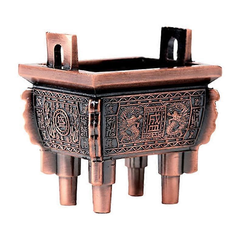 Chinese Square Tripod Incense Burners Cone Coil Stick Holder Base Home Decor KAESI