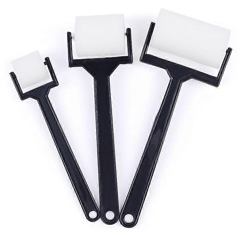 Set of 3 children's paint rollers - With long handle