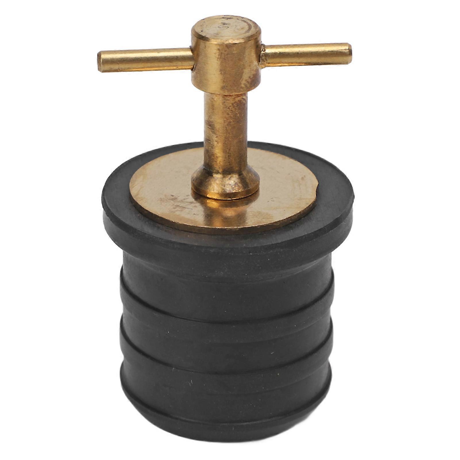 Mariene Boot Messing T Handvat Aftapplug Sterke Structuur Twist Turn en Seal Design Rubber Plugs voor Jachten Schepen 1.25inch