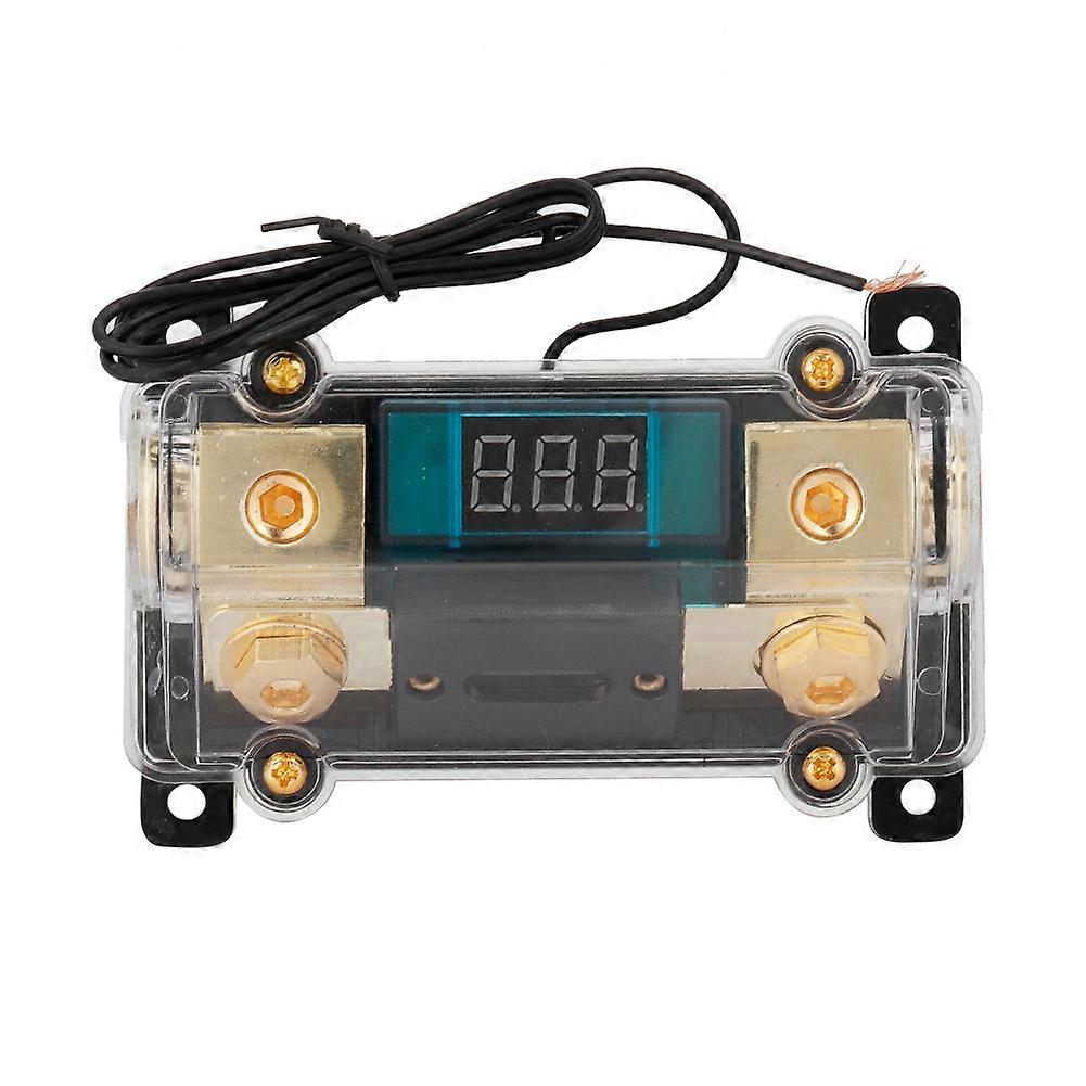 Car Audio Power Fuses Holder Stereo Distribution Block Box Digital Display(200A)