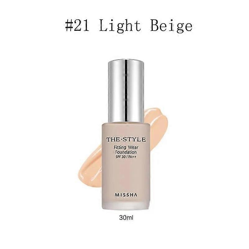 The Style Fitting Wear Foundation 30ml Base Face Liquid Cream Full Coverage Concealer Cosmetics