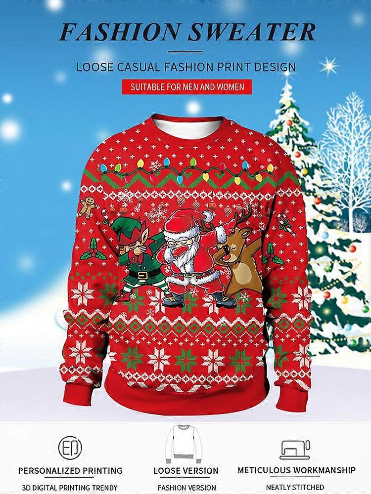 Sjove 3d-print grimme juletrøjer perfekte til jul og fødselsdagsfester Hot