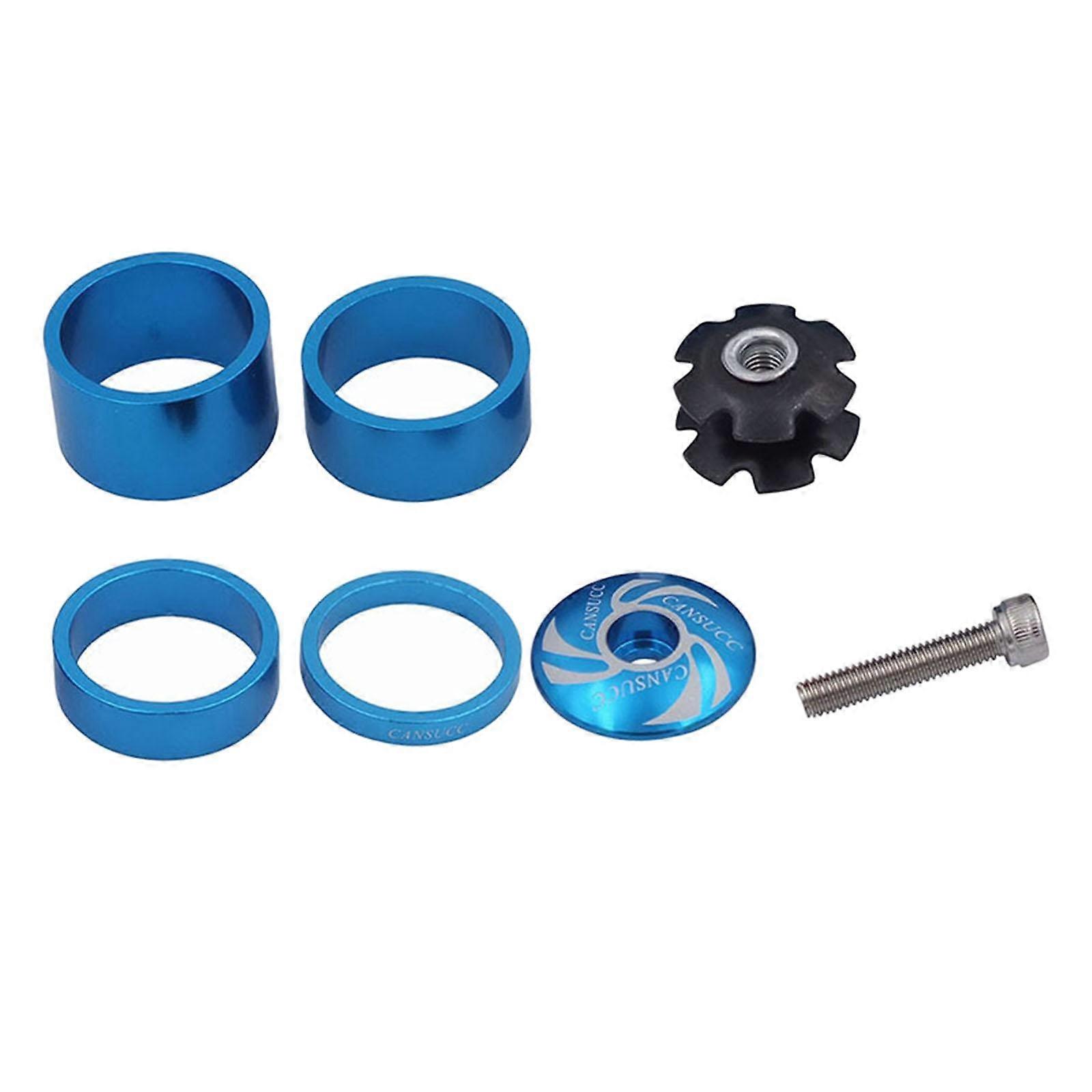 Bikes Headset Spacers Front Fork Washers for Stem 1-1/8" Blue