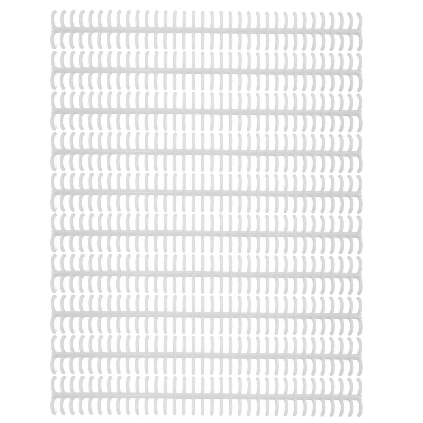 10PCS 34 Hole Binding Spine Plastic Split Loose Leaf Rings Detachable Binding Loop 12mm Diameter White