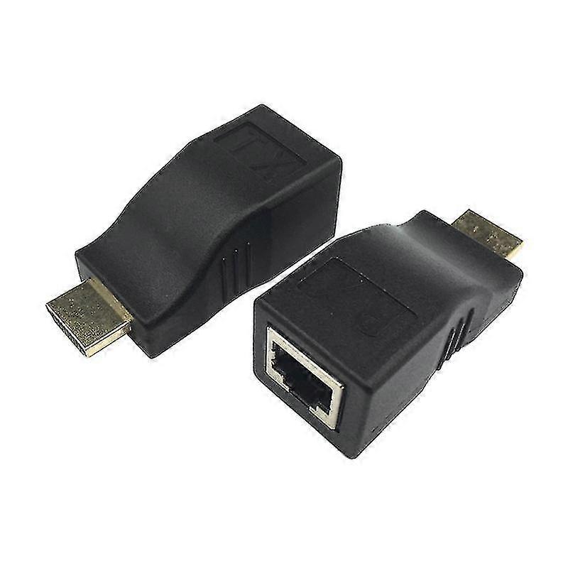 Rj45 4k Hdmi-compatible Extender Extension 30m/98ft Cat5e Cat6 Network 1 Pair