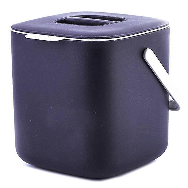 Plastic Kitchen Food Waste Trash Can Compost with Drainer Rubbish Container Organizer Accessories -