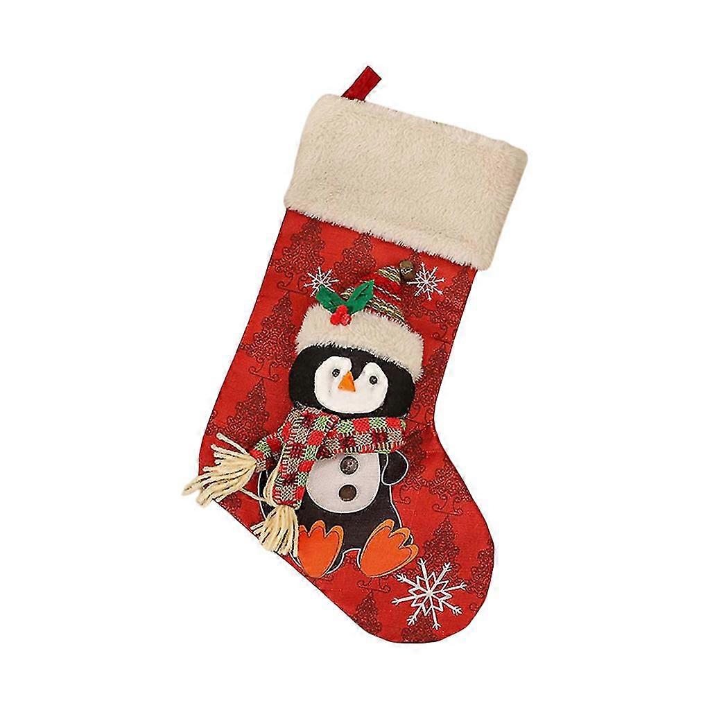 Christmas Tinplate Empty Candy Storage Container Christmas Stocking Tree