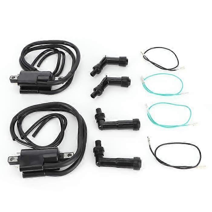 Ignition Coil for Honda Ignition Coil + Spark Plug Cap Set 30510-333-013 Fit for Honda