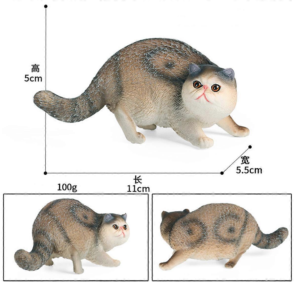 エキゾチックショートヘアフィギュアシミュレーションリアルな猫動物モデルおもちゃの装飾コレクターキッズギフト子供コレクション恐竜フィギュアおもちゃ