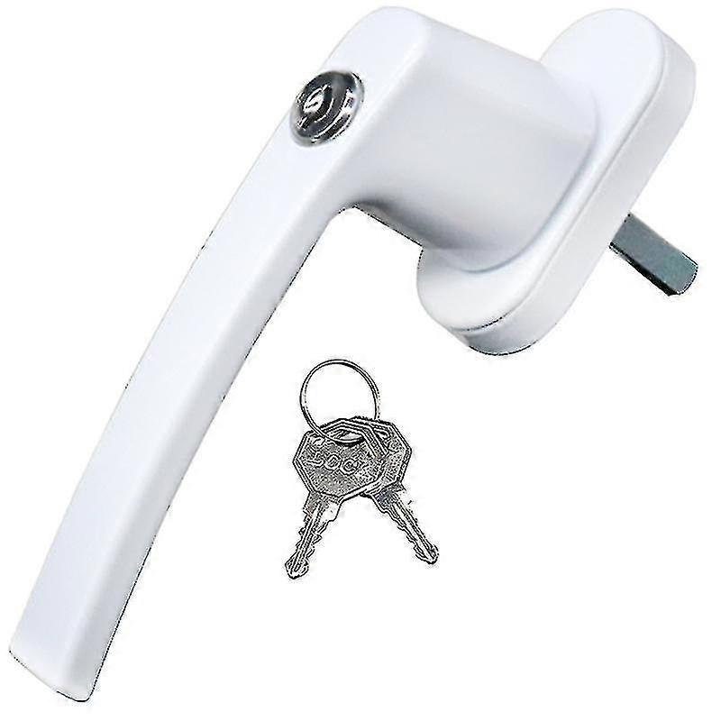 Aluminium Lockable Window Handles, Rod Length 32 Mm With 4 Keys For Inward Opening (left And Right) -ZHENV