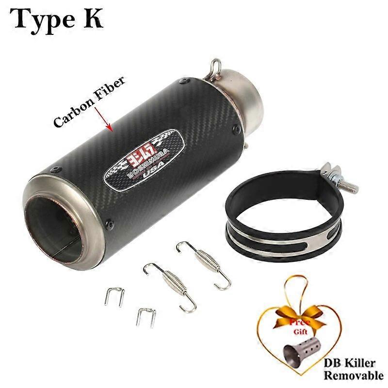 Universal 60mm Motorrad Racing Heck Auspuffrohr Flucht Schall dmpfer fr r1 z900 gsxr1000 s1000rr modifizieren Schall dmpfer db Killer Carbon