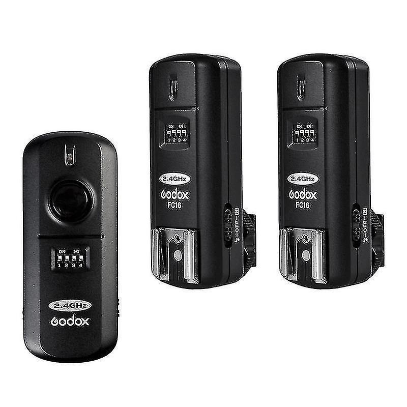 Camera accessory sets godox fc 16 transmitter 2x receiver 2.4G 16 channels wireless remote flash spe