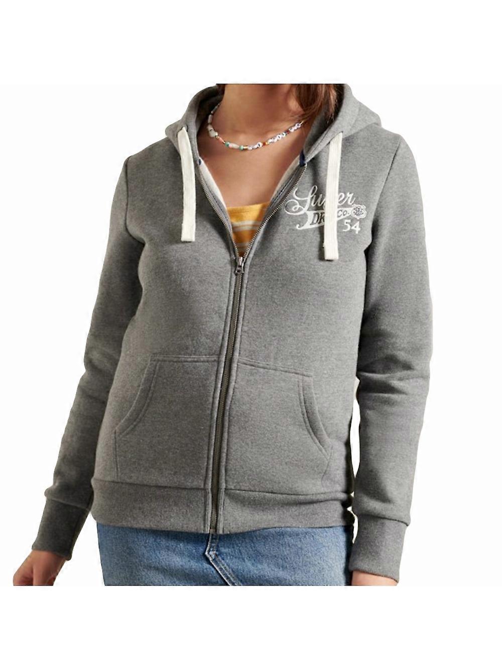 Vintage Women's Original Superdry Sweatshirt Grey