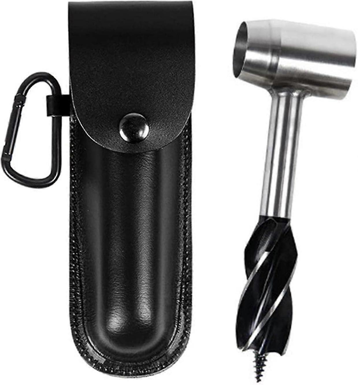 Manual Auger Drill - Hand Drill Digger Auger - Outdoor Auger Drill Bits, Bushcraft Survival Tools For Chopping Camping Gear Packs